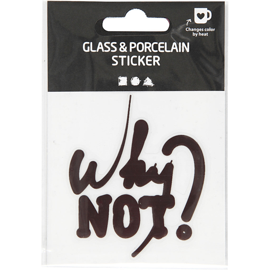 Glass & porcelain sticker, 1 pc [HOB-415855]