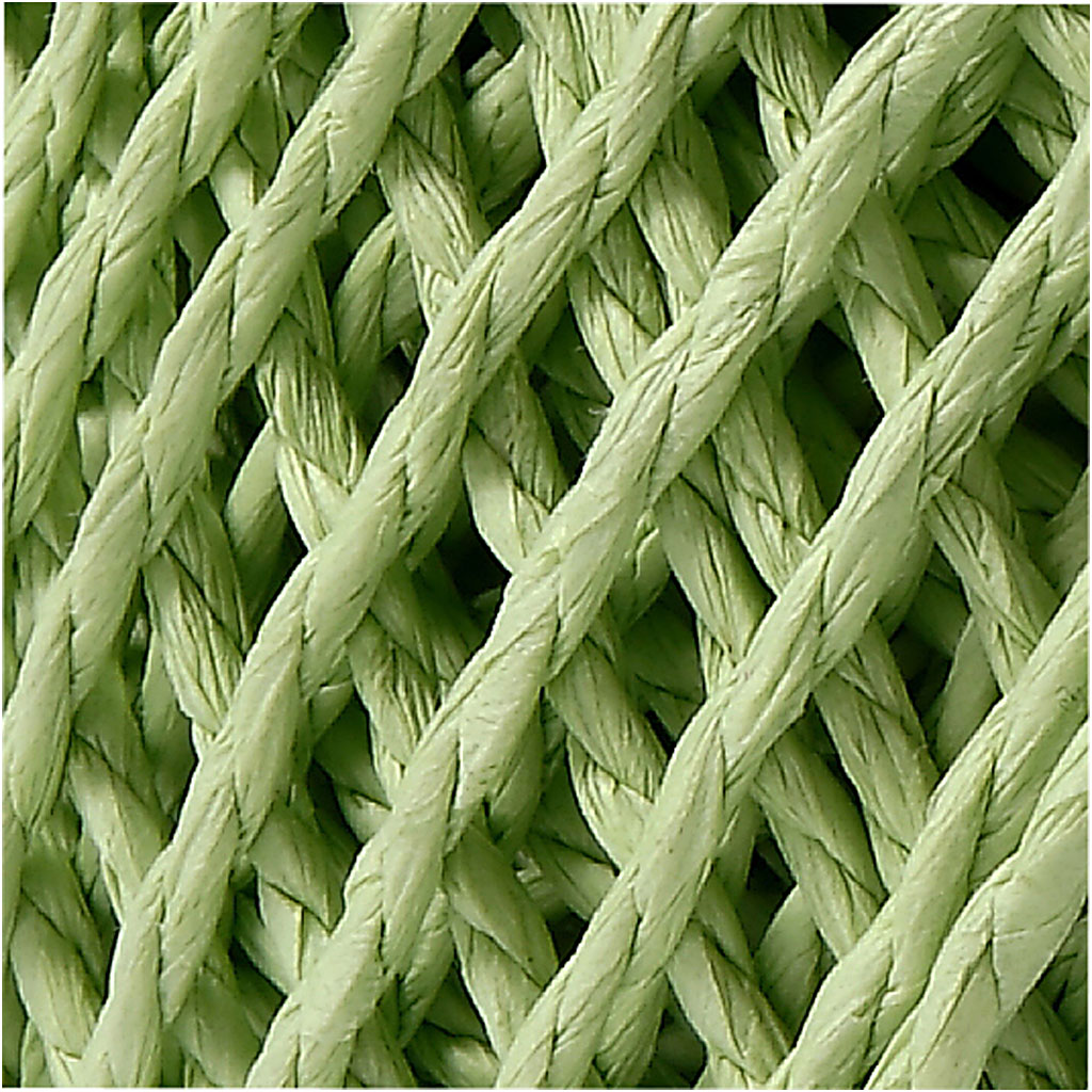 Paper Yarn, thickness 2,5-3 mm, light green, 150 g, 40 m/ 1 ball [HOB-41727]