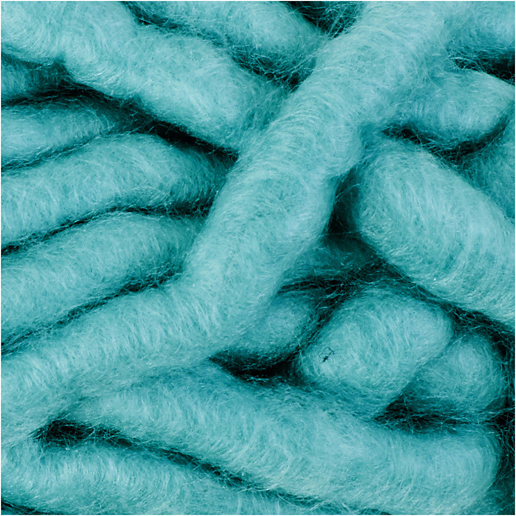 Chunky Yarn of Acrylic, L: 17 M, size manga, turquoise, 200 g/ 1 ball [HOB-42154]