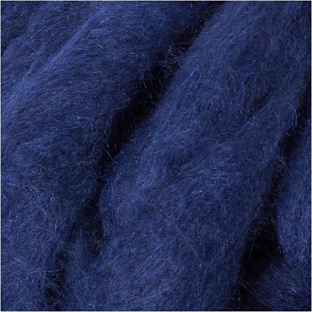Chunky Yarn of Acrylic/Wool, L: 15 M, size mega, dark blue, 300 g/ 1 ball [HOB-42165]