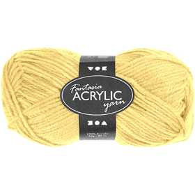 Fantasia Acrylic Yarn, L: 80 M, light yellow, 50 g/ 1 ball [HOB-421804]