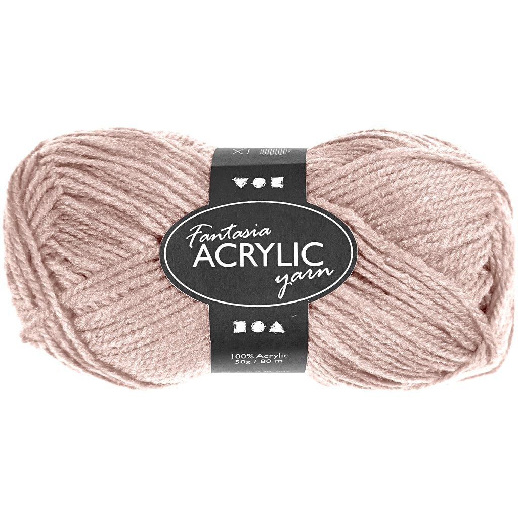 Fantasia Acrylic Yarn, L: 80 M, light red, 50 g/ 1 ball [HOB-421805]