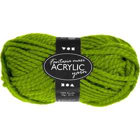 Fantasia Acrylic Yarn, L: 35 M, Maxi, green, 50 g/ 1 ball [HOB-421865]