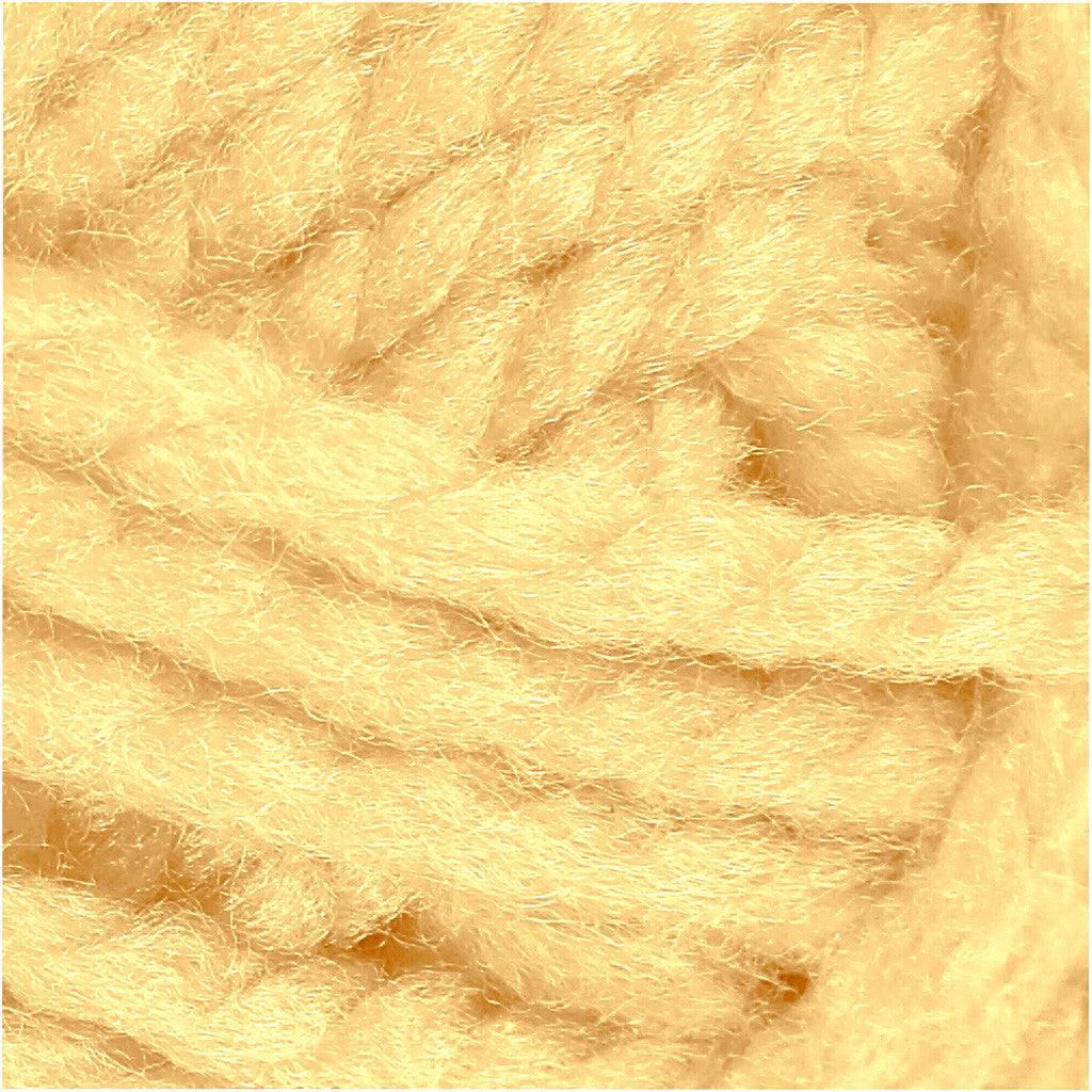 Fantasia Acrylic Yarn, L: 35 M, Maxi, light yellow, 50 g/ 1 ball [HOB-421878]