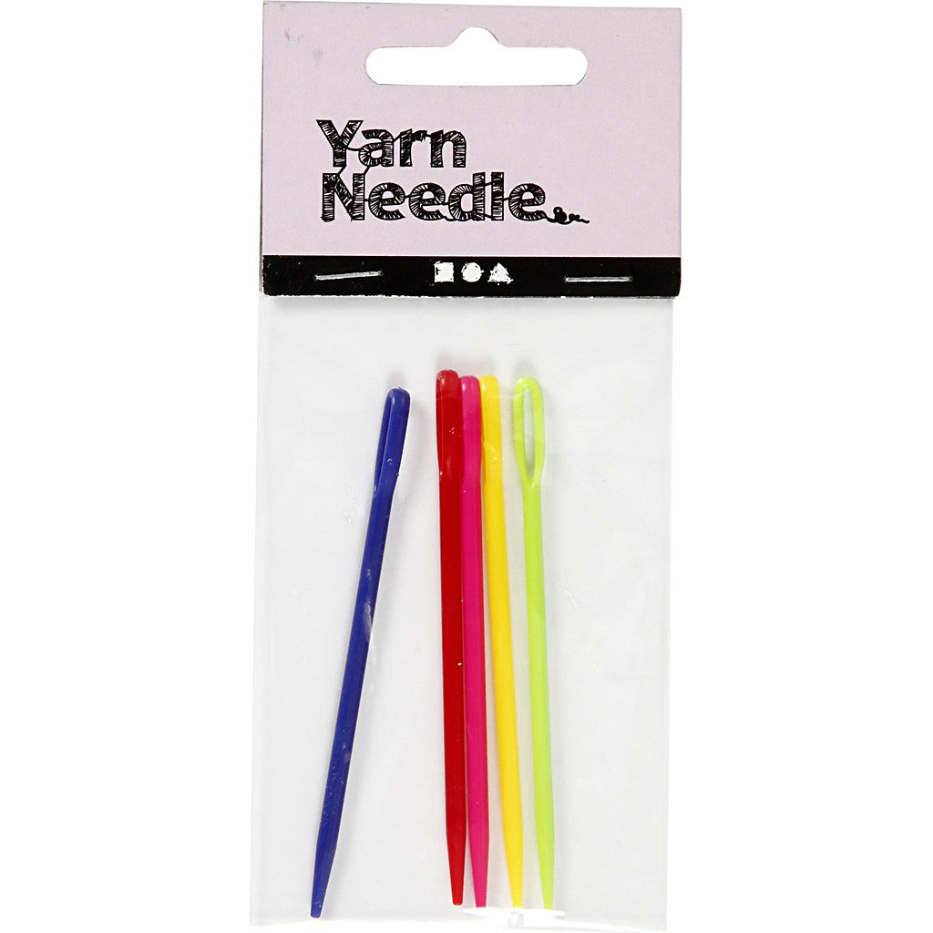Yarn Needle, L: 7 cm, assorted colours, 5 pc/ 1 pack [HOB-422090]