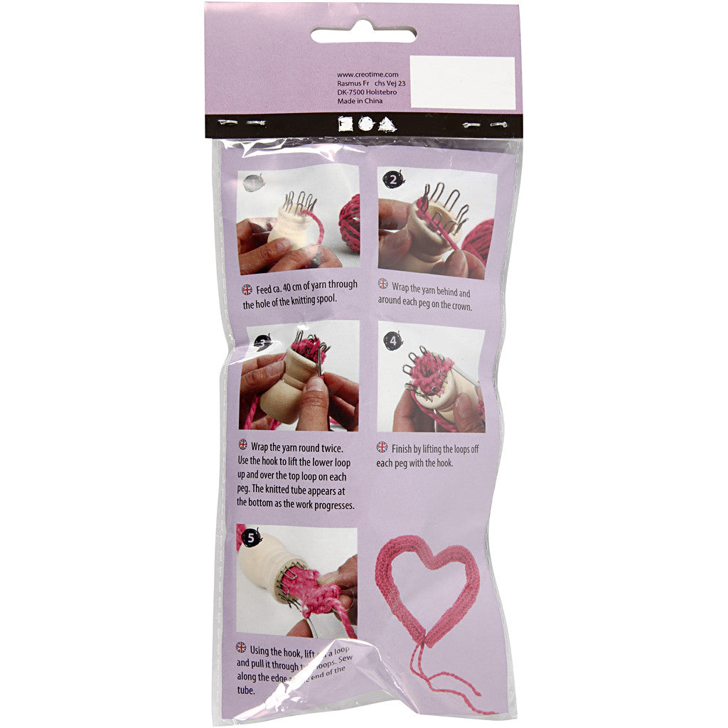 Knitting Spool, H: 10,5 cm, dia. 23 mm, 1 pc [HOB-42220]