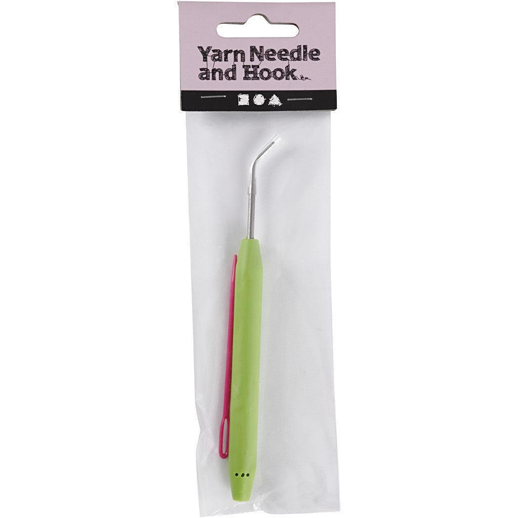 Yarn needle and hook, 2 pc/ 1 pack [HOB-42221]