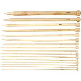 Knitting Needles, L: 35 cm, size 2,5-20 mm, 16 pair/ 1 pack [HOB-42267]