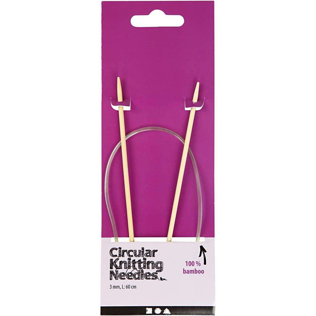Circular Knitting Needle, L: 60 cm, size 3 mm, 1 pc [HOB-42269]
