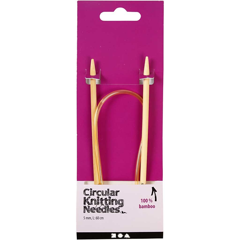 Circular Knitting Needle, L: 60 cm, size 5 mm, 1 pc [HOB-42273]