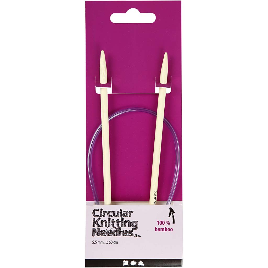 Circular Knitting Needle, L: 60 cm, size 5,5 mm, 1 pc [HOB-42274]