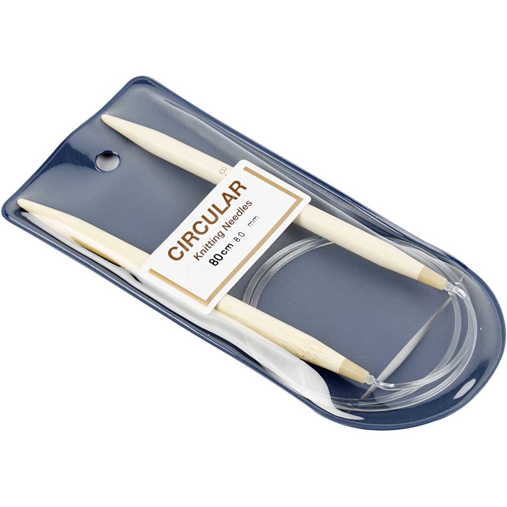 Circular Knitting Needle, L: 80 cm, size 8 mm, 1 pc [HOB-42278]