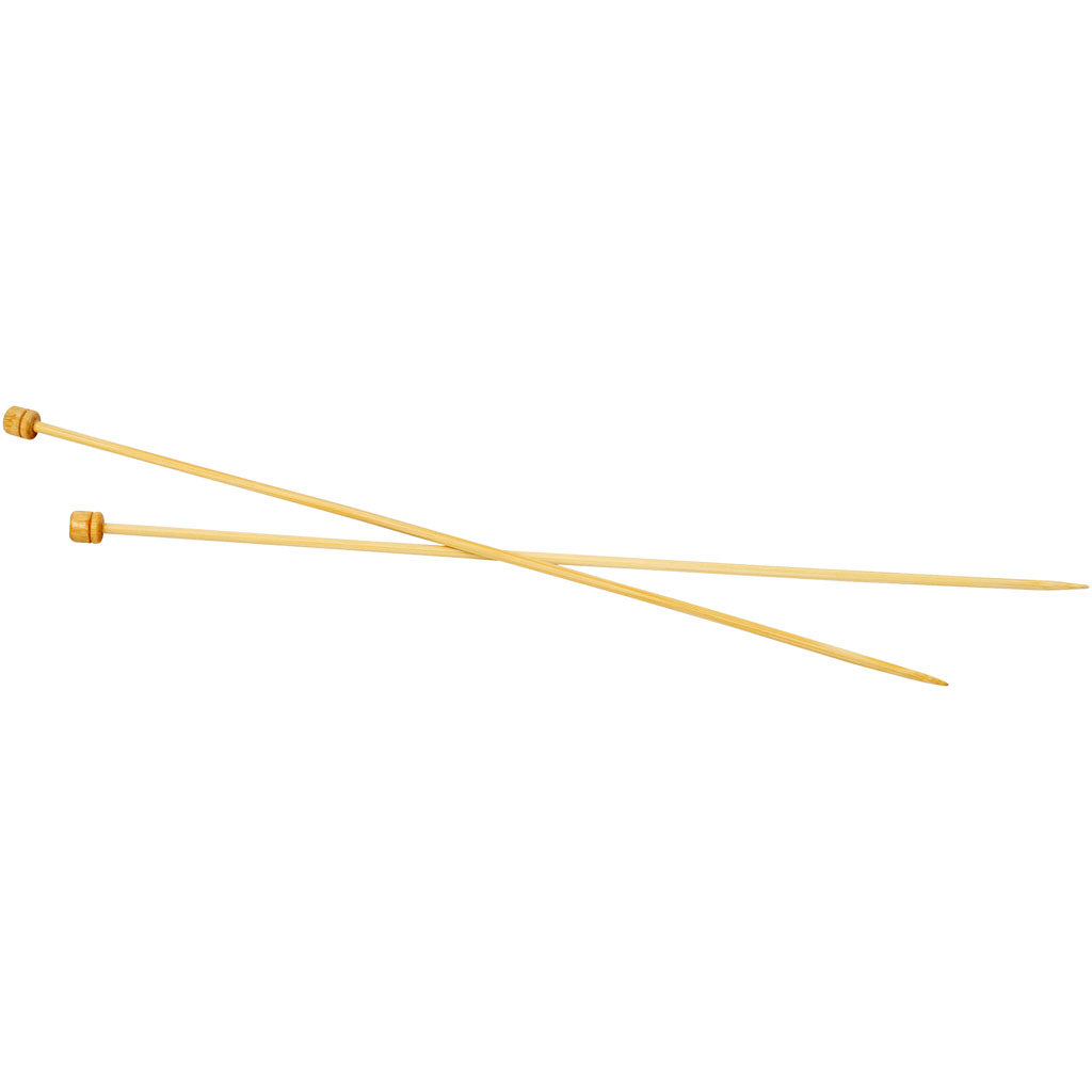 Knitting Needles, L: 35 cm, size 4 mm, 1 pair