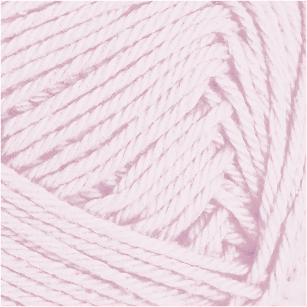 Cotton Yarn, no. 8/4, L: 170 M, needle 3-3,5, dusty rose, 50 g/ 1 ball [HOB-431140]