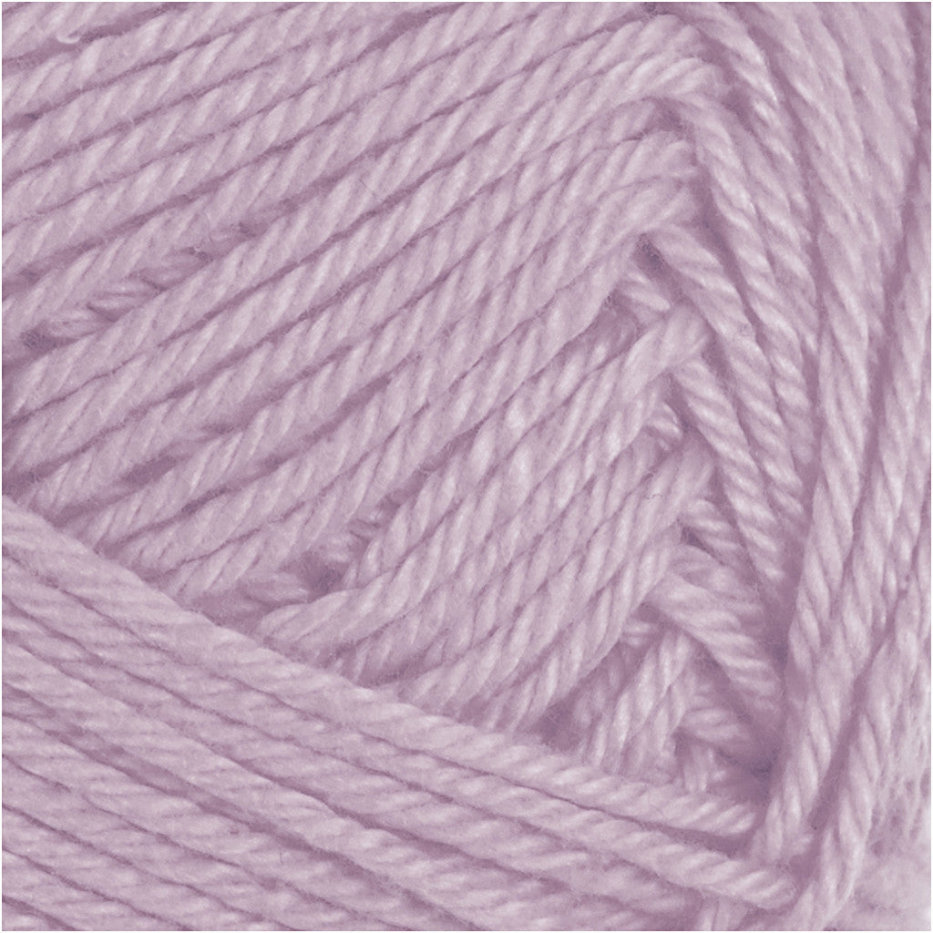 Cotton Yarn, no. 8/4, L: 170 M, needle 3-3,5, lavender, 50 g/ 1 ball [HOB-431170]