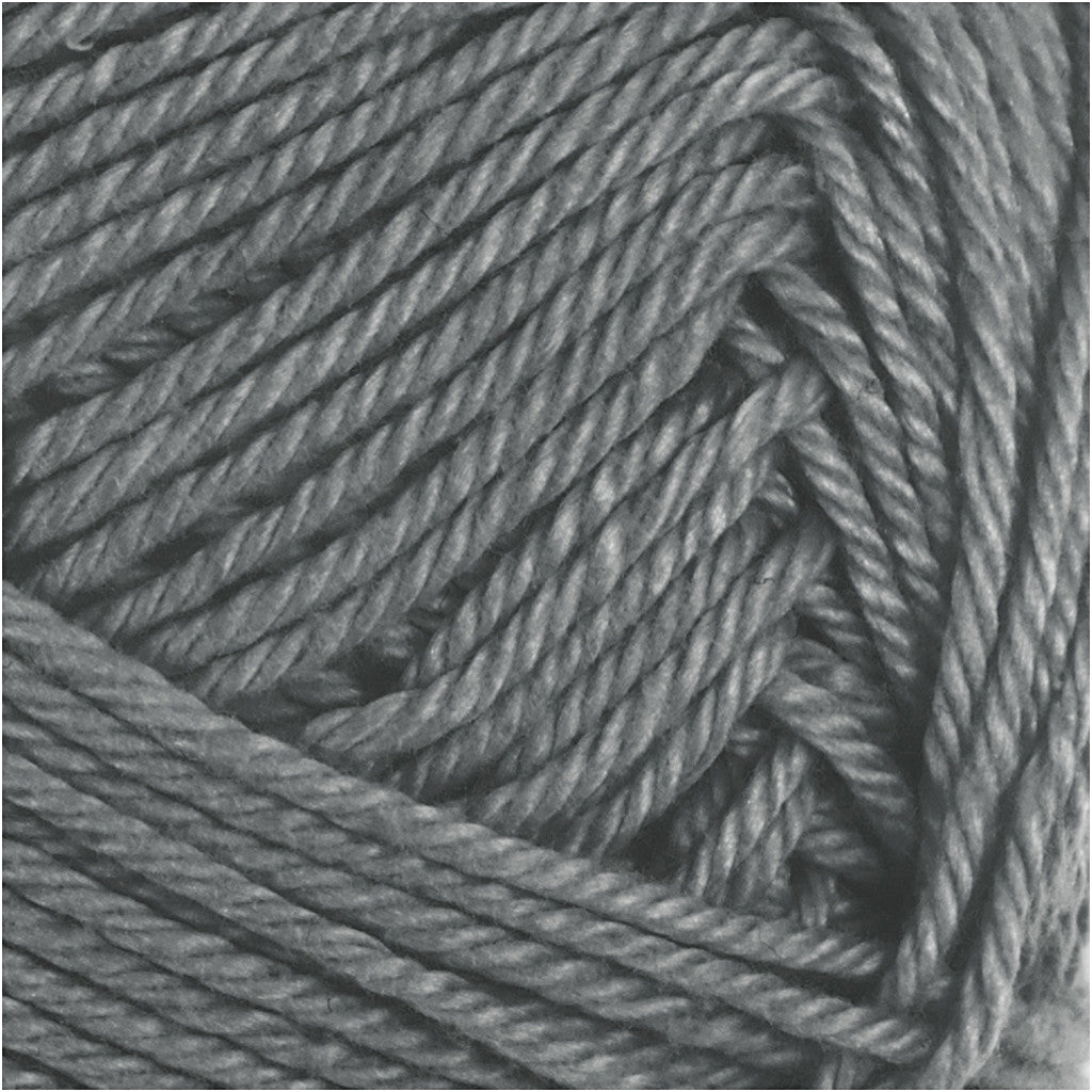 Cotton Yarn, no. 8/4, L: 170 M, needle 3-3,5, anthracite grey, 50 g/ 1 ball [HOB-431200]