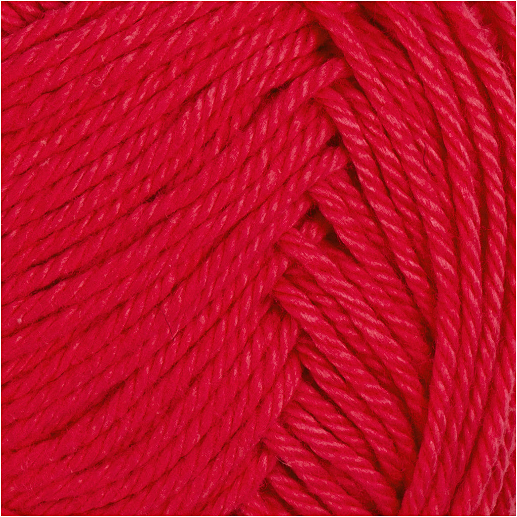 Cotton Yarn, no. 8/4, L: 170 M, needle 3-3,5, dark red, 50 g/ 1 ball [HOB-431240]
