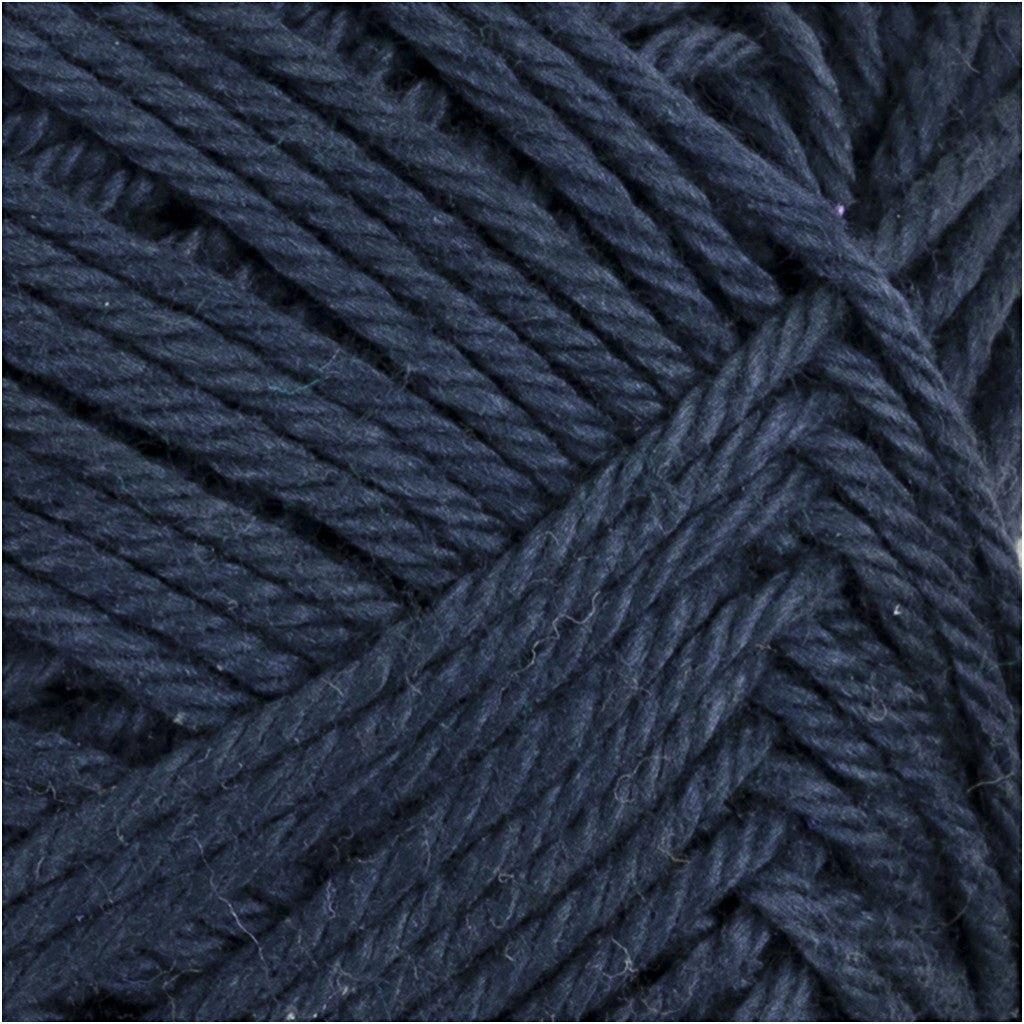 Cotton Yarn, no. 8/4, L: 170 M, needle 3-3,5, dark blue, 50 g/ 1 ball [HOB-431280]