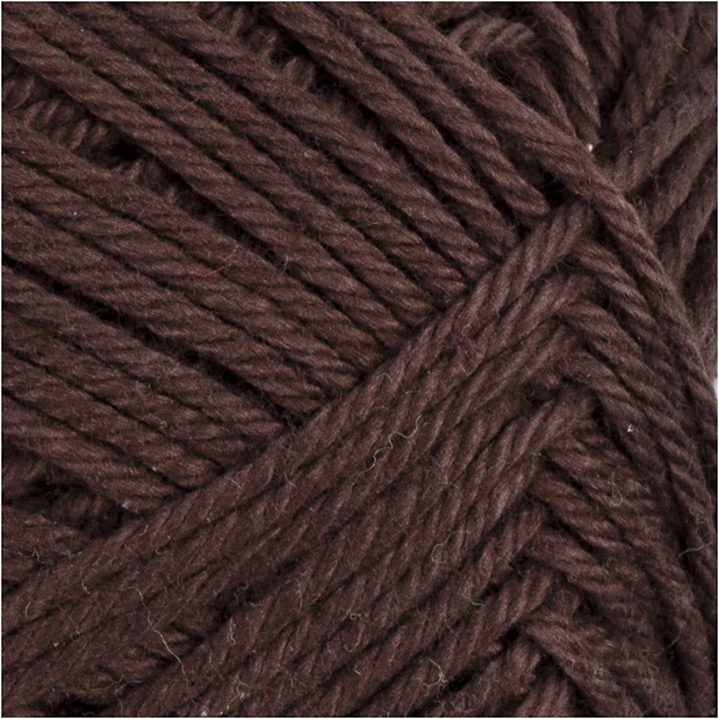 Cotton Yarn, no. 8/4, L: 170 M, needle 3-3,5, dark brown, 50 g/ 1 ball [HOB-431300]