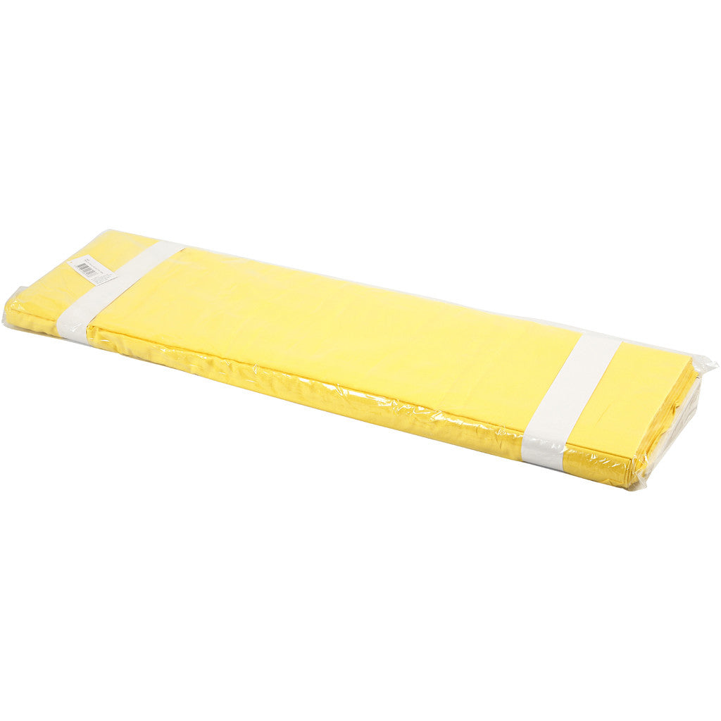 Fabric, W: 145 cm, 140 g, yellow, 10 m/ 1 roll [HOB-44081]