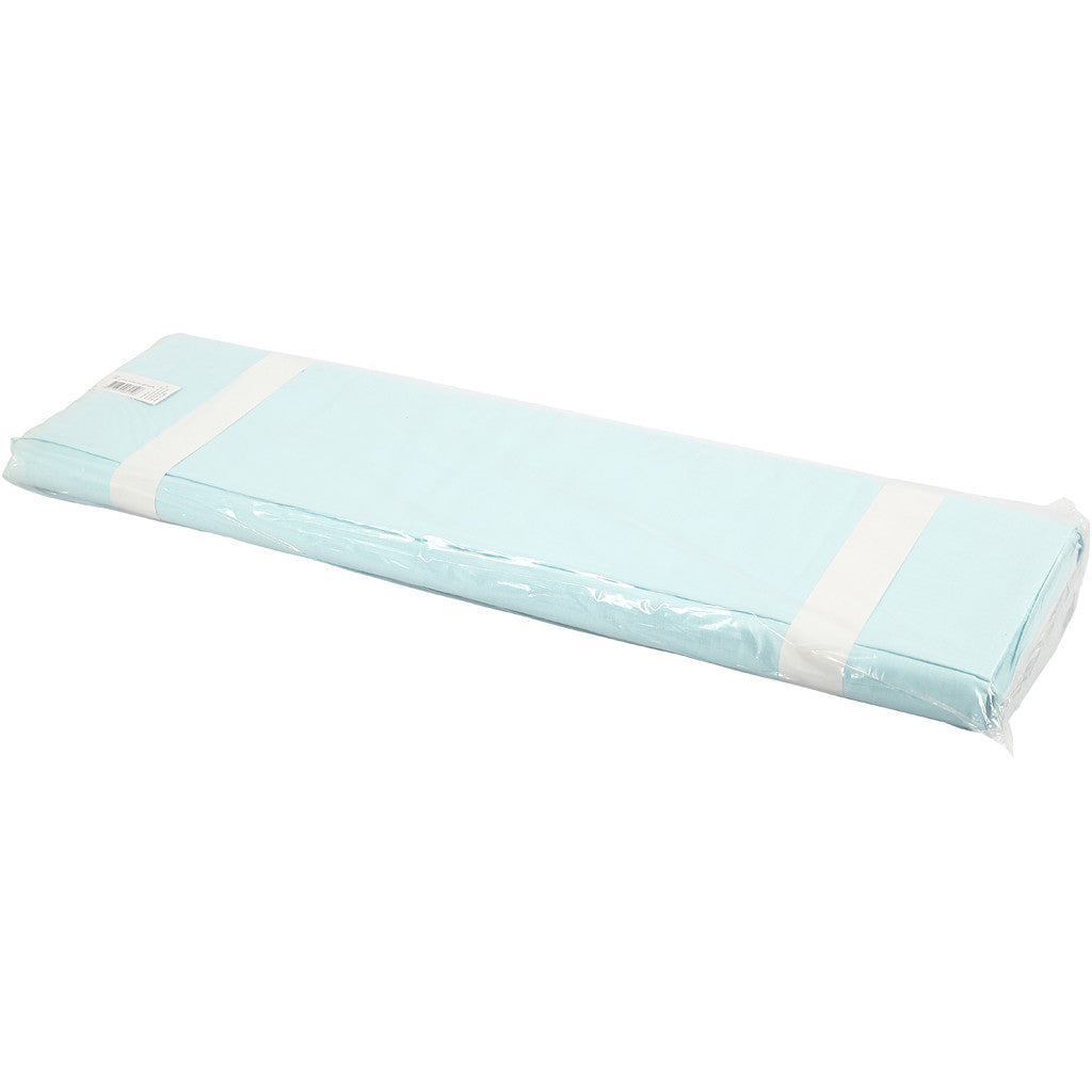 Fabric, W: 145 cm, 140 g, light turquoise, 10 m/ 1 roll [HOB-44088]