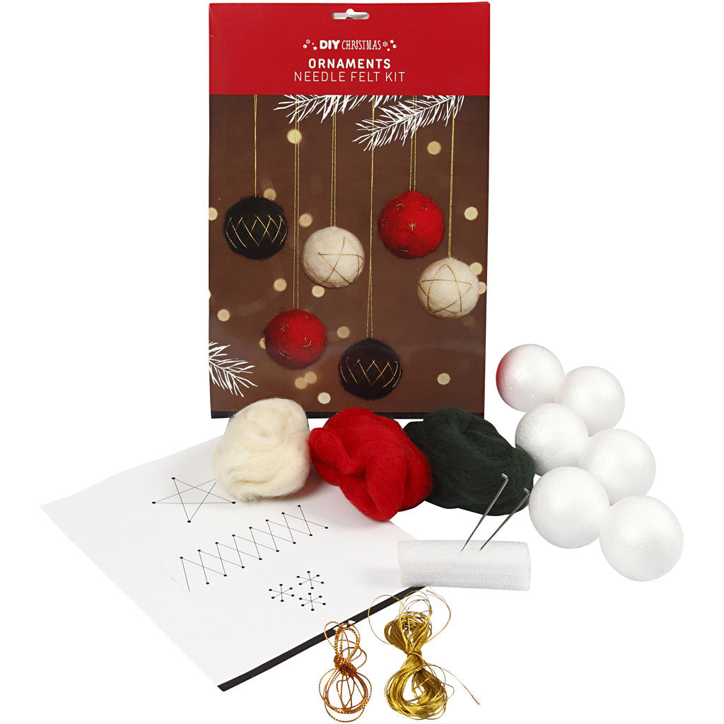 Christmas Baubles, dia. 6 cm, 6 pc/ 1 pack [HOB-441824]