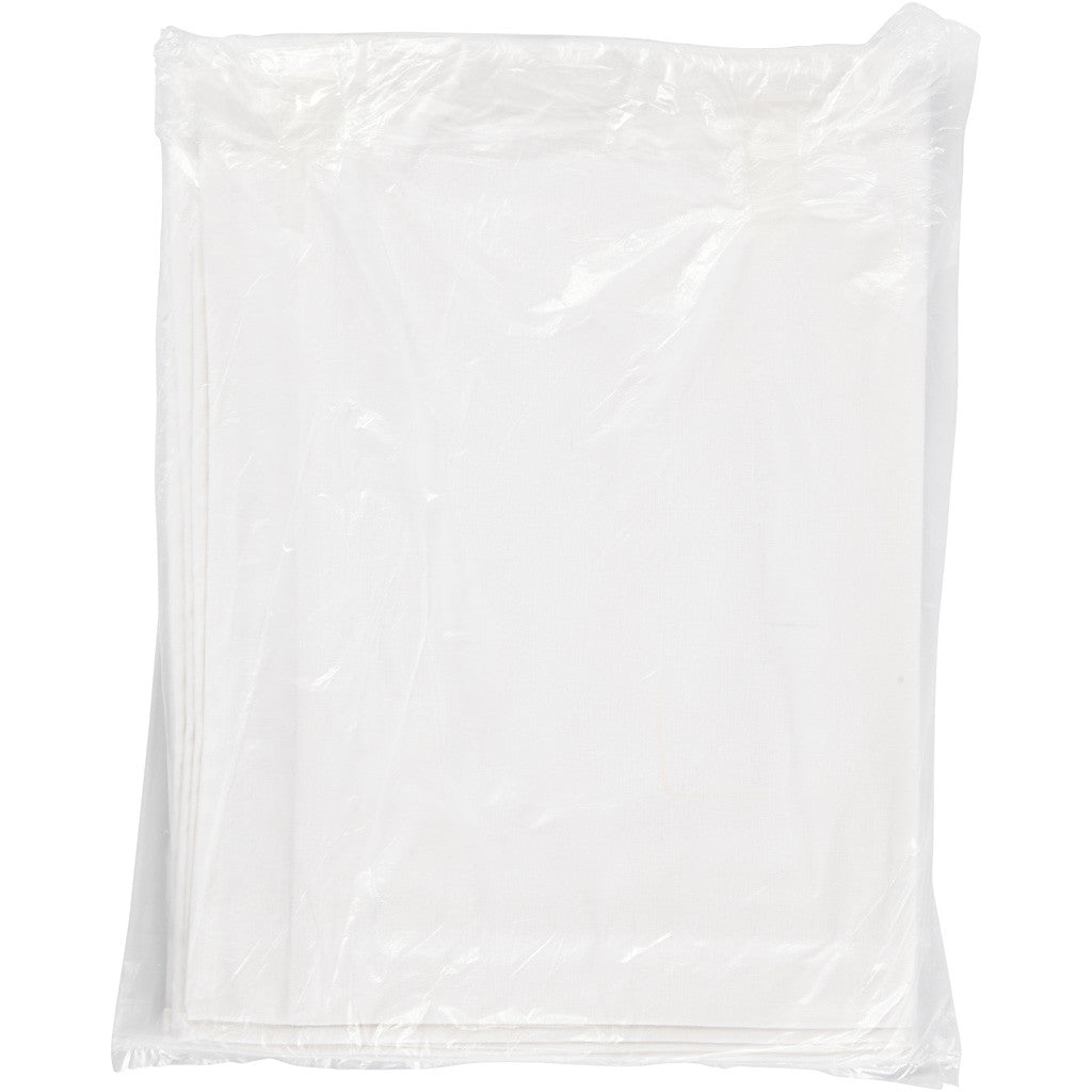 Kitchen Towels, size 50x70 cm, 180 g, white, 5 pc/ 1 pack [HOB-443341]