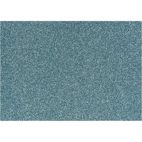 Iron On Foil, A5, sheet 148x210 mm, glitter, light blue, 1 sheet [HOB-44335]