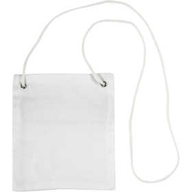 Pouch, size 13x15 cm, 210 g, white, 1 pc [HOB-445480]
