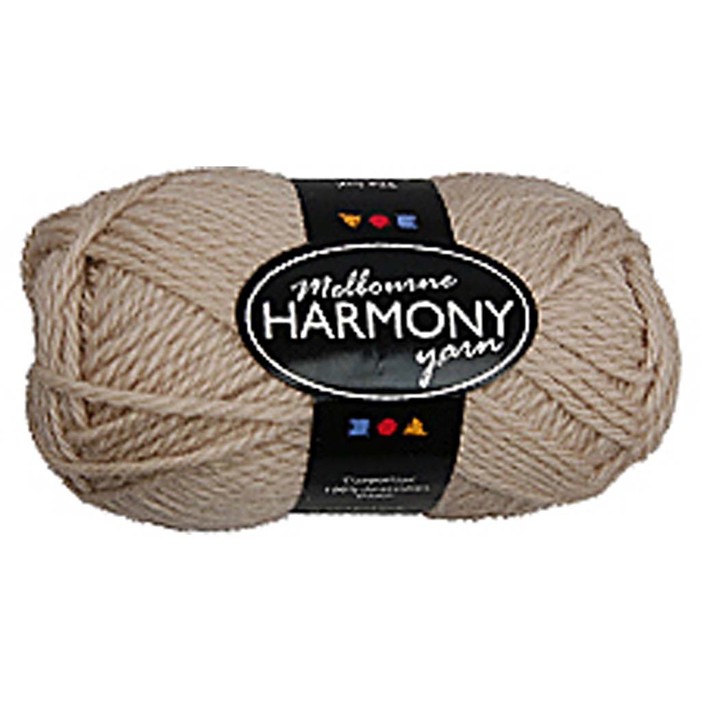 Melbourne Wool Yarn, L: 92 M, beige, 50 g/ 1 ball [HOB-44712]
