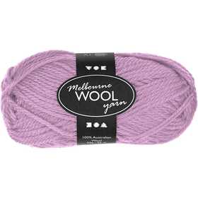 Melbourne Wool Yarn, L: 92 M, rose, 50 g/ 1 ball [HOB-44713]