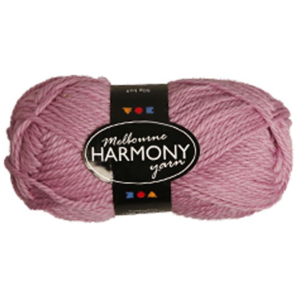 Melbourne Wool Yarn, L: 92 M, rose, 50 g/ 1 ball [HOB-44713]