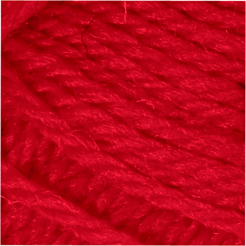 Melbourne Wool Yarn, L: 92 M, red, 50 g/ 1 ball [HOB-44716]