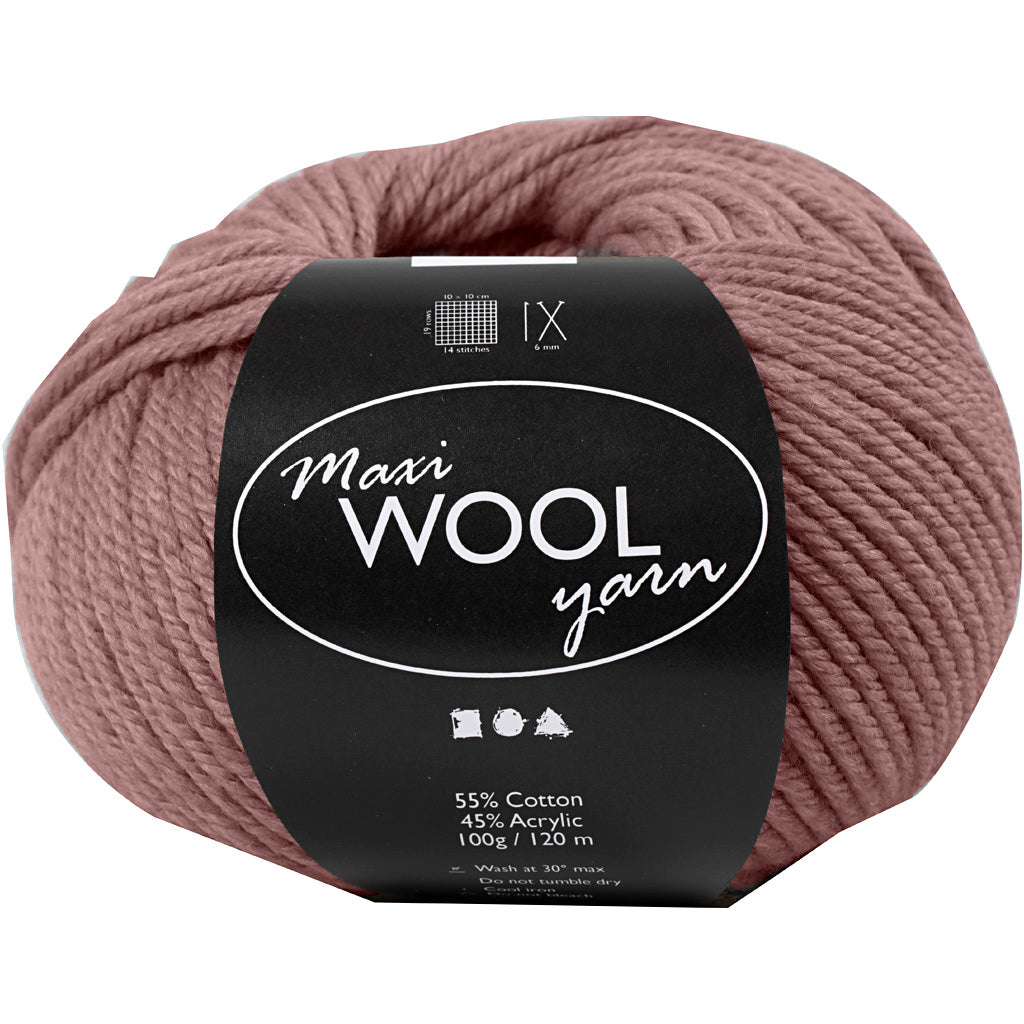 Wool Yarn, L: 125 M, lavender, 100 g/ 1 ball [HOB-447408]