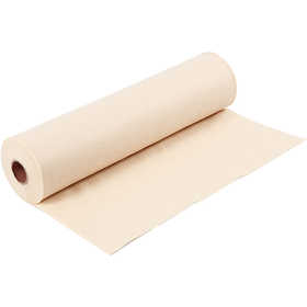Craft felt, W: 45 cm, thickness 1,5-2 mm, 180-200 g, light beige, 5 m/ 1 roll [HOB-45013]