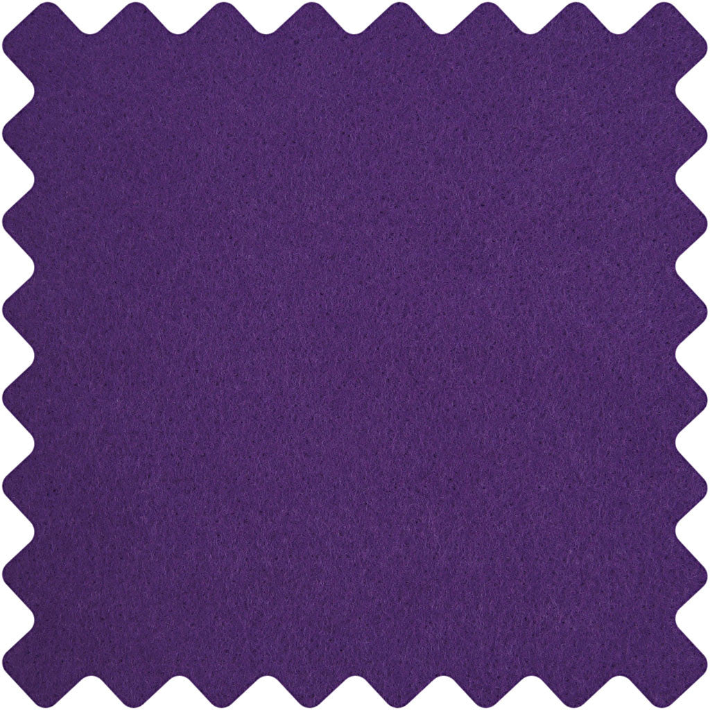 Craft felt, W: 45 cm, thickness 1,5-2 mm, 180-200 g, purple, 5 m/ 1 roll [HOB-45018]
