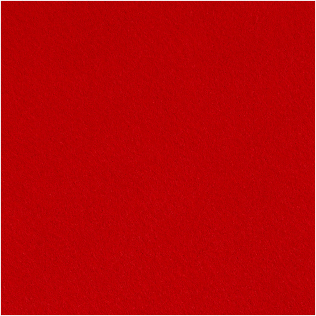 Craft felt, W: 90 cm, thickness 1,5-2 mm, red, 5 m/ 1 roll [HOB-45027]