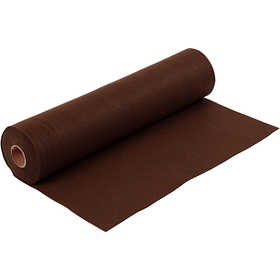 Craft felt, W: 45 cm, thickness 1,5-2 mm, 180-200 g, brown, 5 m/ 1 roll [HOB-45030]