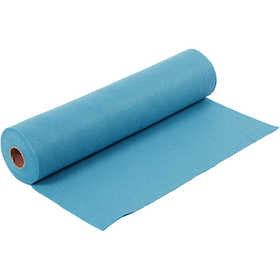 Craft felt, W: 45 cm, thickness 1,5-2 mm, 180-200 g, turquoise, 5 m/ 1 roll [HOB-45041]