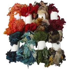 Curly Locks, assorted colours, 8x20 g/ 1 bundle [HOB-45108]