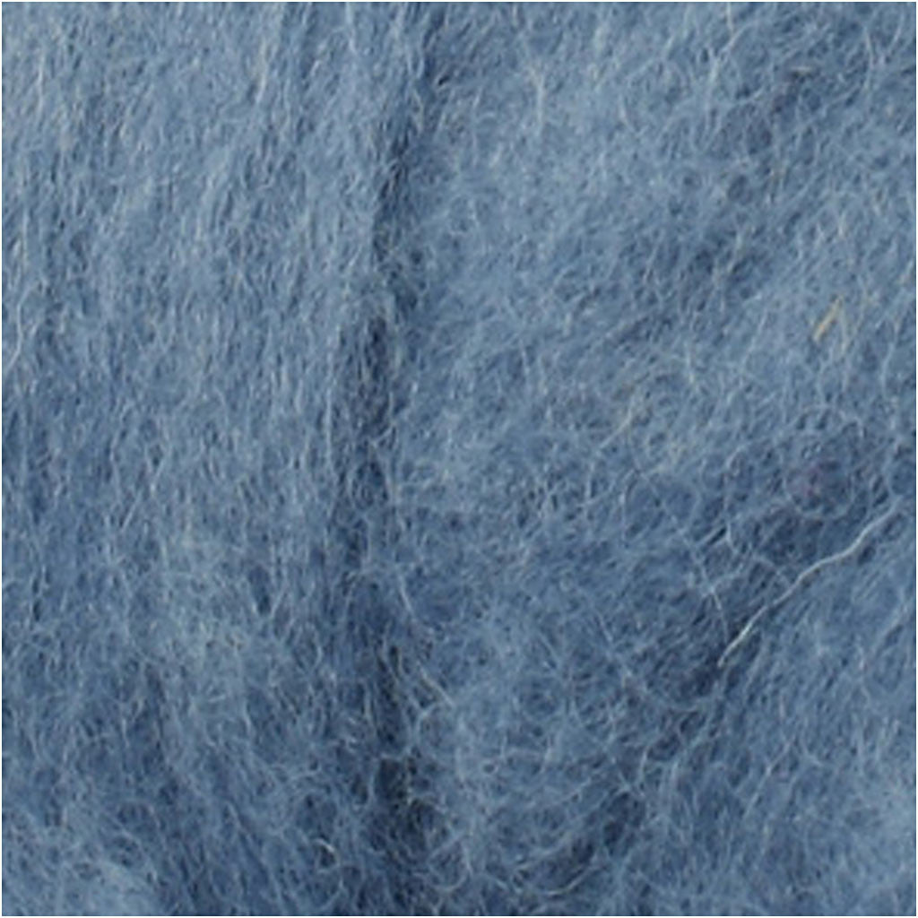 Carded Wool, sky blue, 100 g/ 1 bundle [HOB-451850]