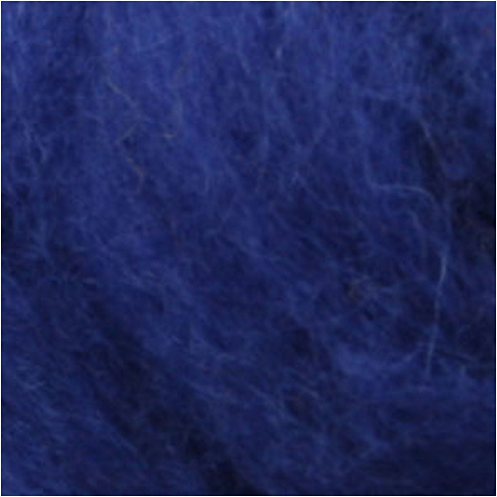 Carded Wool, royal blue, 2x100 g/ 1 pack [HOB-45186]