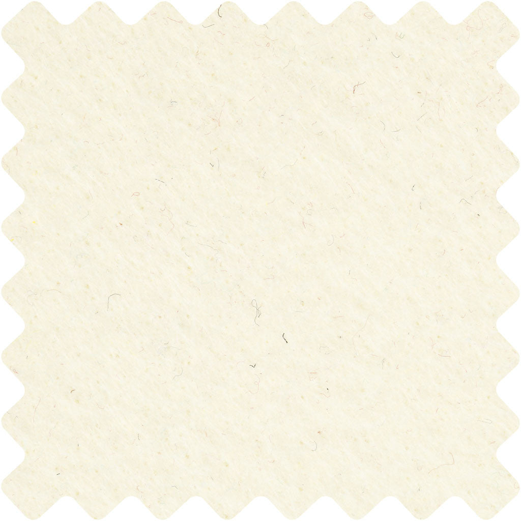 Craft Felt, sheet 42x60 cm, thickness 3 mm, off-white, 1 sheet [HOB-45231]
