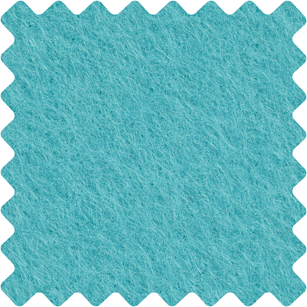 Craft Felt, sheet 42x60 cm, thickness 3 mm, turquoise, 1 sheet [HOB-45236]