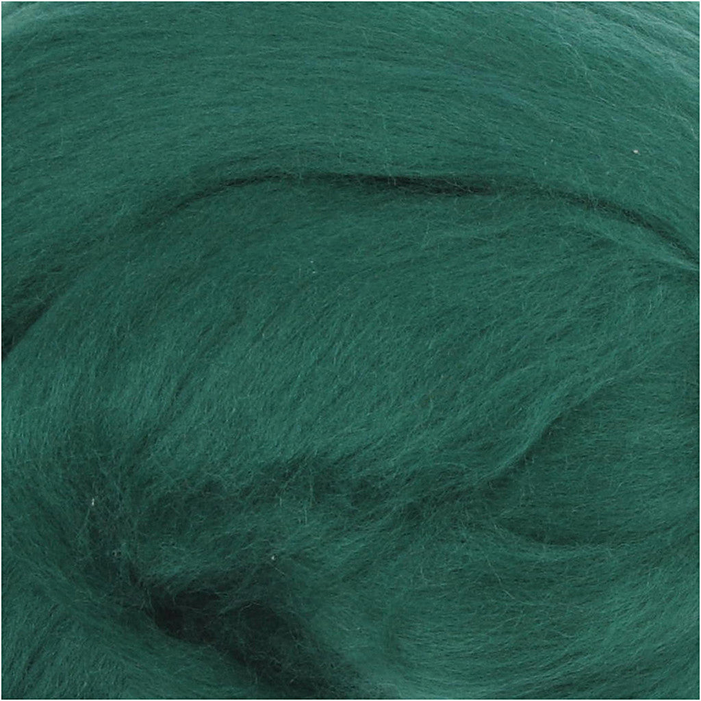 Merino Wool, thickness 21 my, green, 100 g/ 1 pack [HOB-46030]