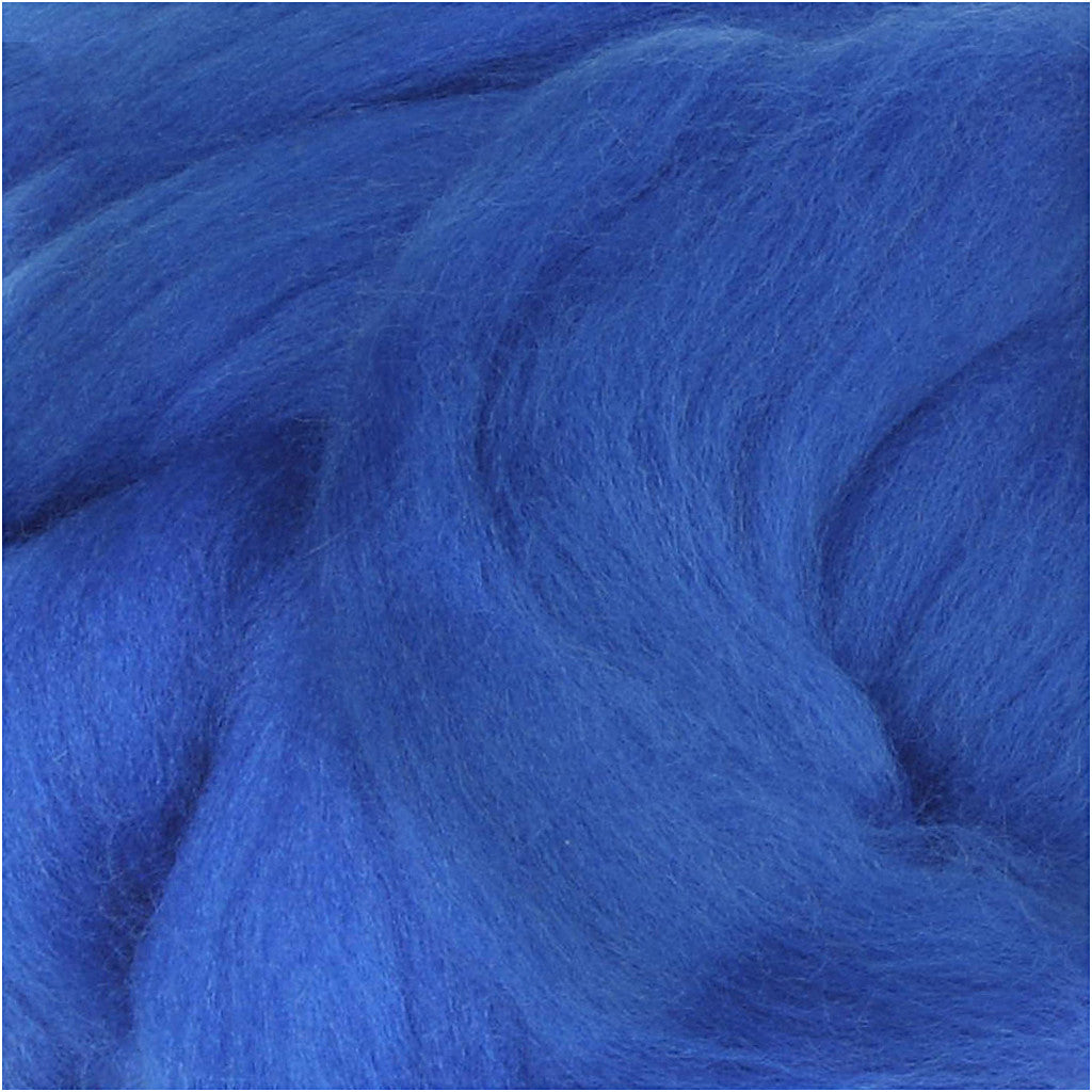 Merino Wool, thickness 21 my, cobalt blue, 100 g/ 1 pack [HOB-46037]
