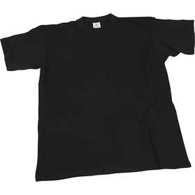 T-shirts, W: 55 cm, size large, round neck, 145 g, black, 1 pc [HOB-47232]