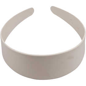 Hair Band, W: 40 mm, white, 1 pc [HOB-474160]