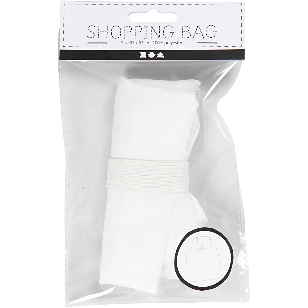 Shopping Bag, size 37x37 cm, white, 1 pc [HOB-474372]