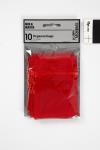 Organza Bags, size 7x10 cm, red, 10 pc/ 1 pack [HOB-4743903]